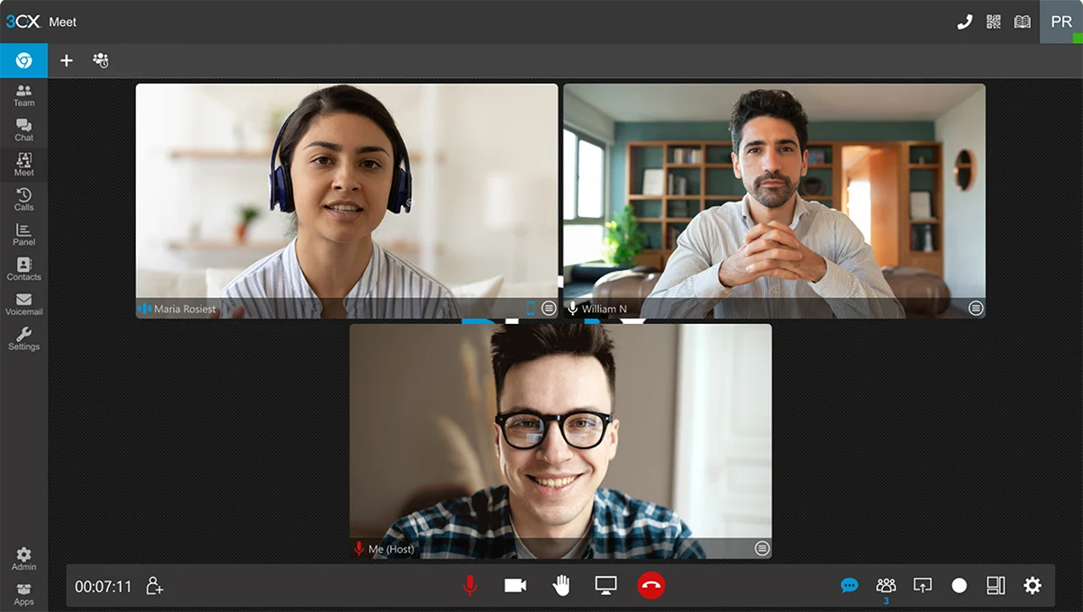 3CX-Anwendungen für mobiles Arbeiten und Videokonferenzen